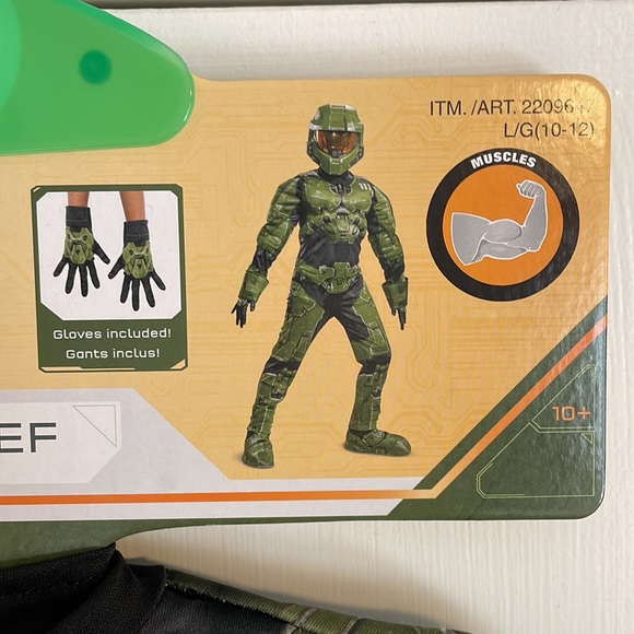 HALO INFINITE Master Chief deluxe kids costume size large 10/12 - Picture 2 of 13